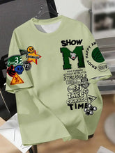 Short Sleeve Crew Neck Casual Graphic Tee